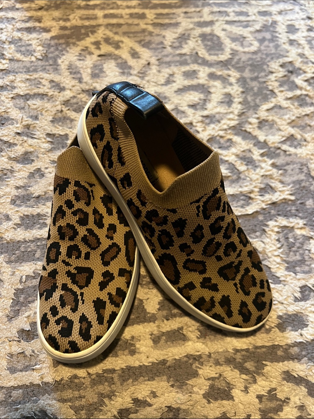 Steve Madden Leopard Print Slip-On Sneakers in Brown and Black